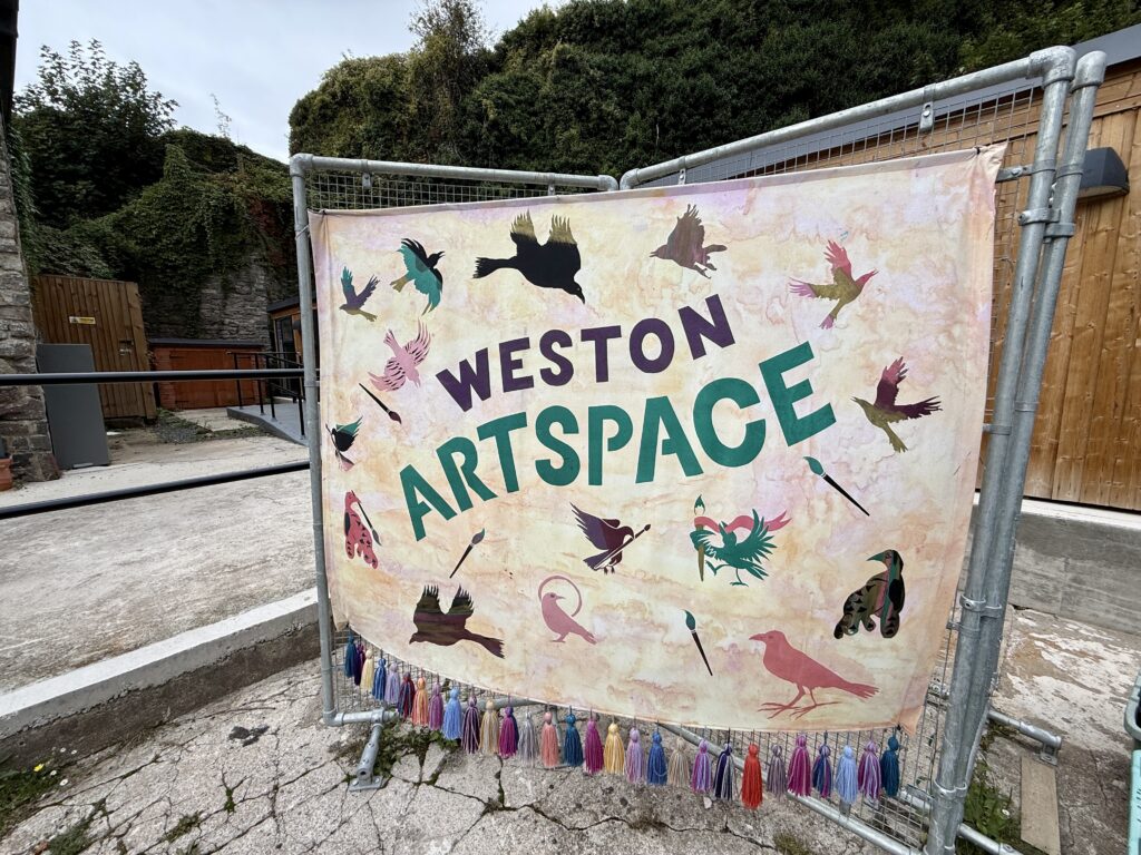 Weston Artspace sign at Old Town Quarry, Weston-super-Mare.