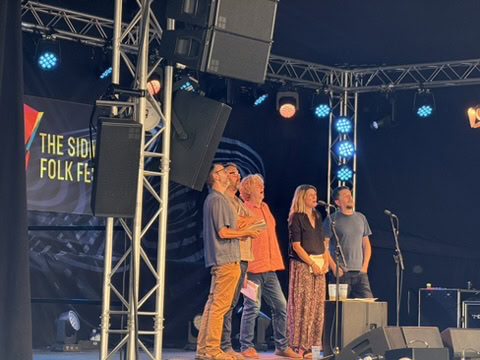 The Copper Family performing in the Ham Marquee at Sidmouth Folk Festival 2026