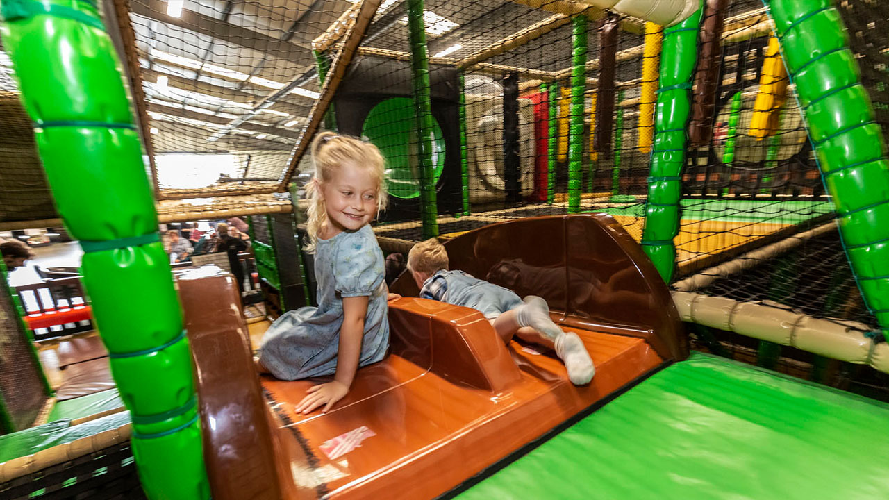 Children enjoying the soft play area at The Tank Museum