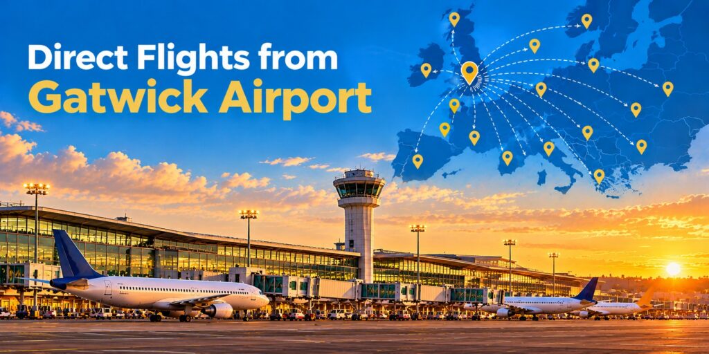 Direct flights from Gatwick Airport to destinations across Europe
