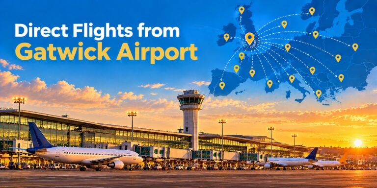 Direct flights from Gatwick Airport to destinations across Europe